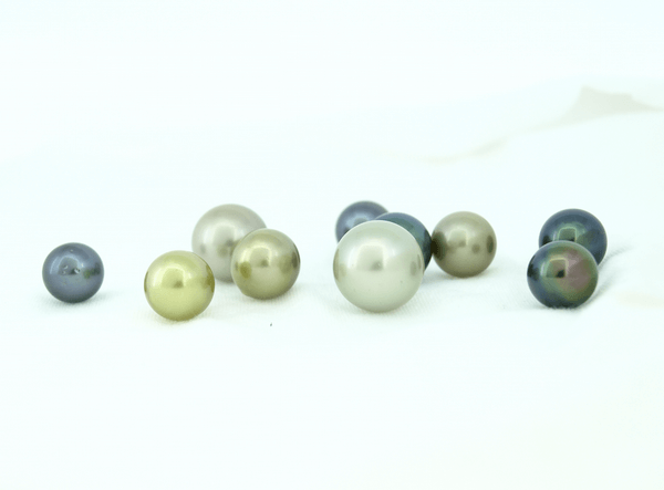 Round Tahitian pearls