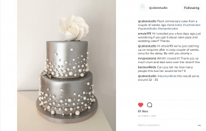 pearl wedding cakes