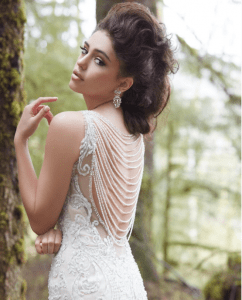 pearl wedding dress
