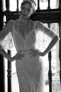 pearl wedding dress