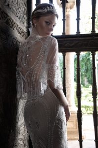 pearl wedding dress