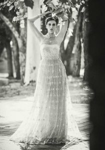 pearl wedding dress