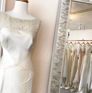 pearl wedding dress
