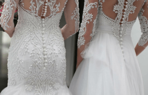 pearl wedding gown