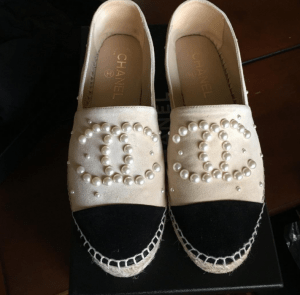 chanel pearl shoes