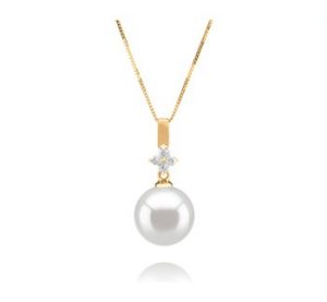 white pearl color - pearl pendant