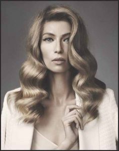 old hollywood glam hair vintage curly hair 