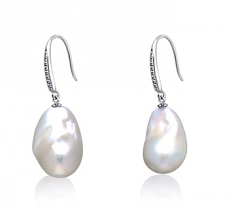 diamond pearl earrings
