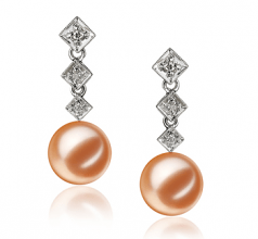 pearl earrings with diamonds