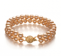 pink pearl bracelet in lee pink