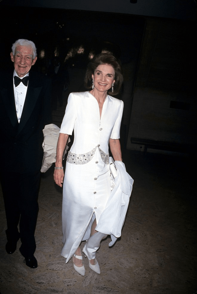 jackie o wearing white