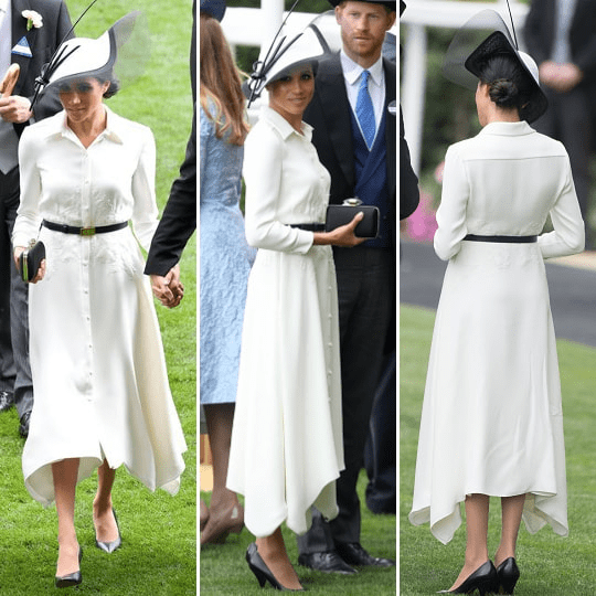 meghan markle wearing white