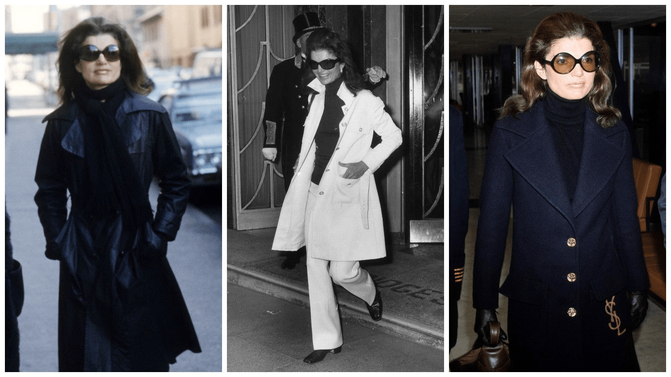 jackie o kennedy wearing coats