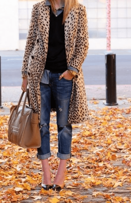animal print coat