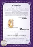 product certificate: W-14K-TRP-Clasp-Dartmoor