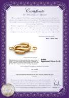 product certificate: Y-14k-Fishhook-clasp-WMinster