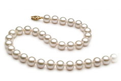 7-8mm AA+ Quality Chinese Akoya Cultured Pearl Necklace in White