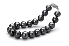 8.5-9mm AA Quality Freshwater Cultured Pearl Bracelet in Black