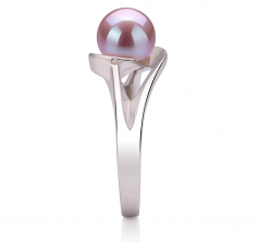 6-7mm AAA Quality Freshwater Cultured Pearl Ring in Clare Lavender