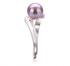 6-7mm AAA Quality Freshwater Cultured Pearl Ring in Dana Lavender