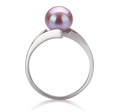 7-8mm AAA Quality Freshwater Cultured Pearl Ring in Jenna Lavender