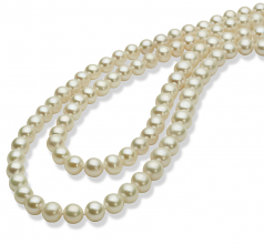 6-7mm AA Quality Freshwater Cultured Pearl Necklace in 30 inches White