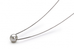 8-9mm AA Quality Freshwater Cultured Pearl Pendant in Madison White