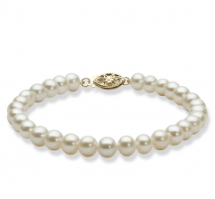 5-6mm AAA Quality Freshwater Cultured Pearl Set in White