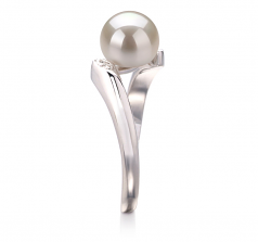 6-7mm AAA Quality Freshwater Cultured Pearl Ring in Dana White