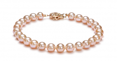 6-7mm AAA Quality Freshwater Cultured Pearl Set in Pink