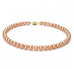 8.5-9.5mm AAA Quality Freshwater Cultured Pearl Necklace in Pink