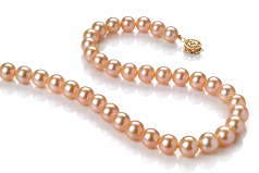 8.5-9.5mm AAA Quality Freshwater Cultured Pearl Necklace in Pink