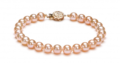 6-6.5mm AAAA Quality Freshwater Cultured Pearl Set in Pink