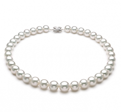 11-14mm AAA+ Quality South Sea Cultured Pearl Necklace in White