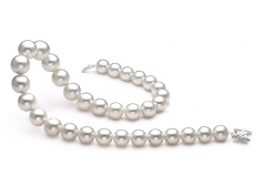12-16mm AAA Quality South Sea Cultured Pearl Necklace in White