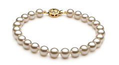 6.5-7mm AA Quality Japanese Akoya Cultured Pearl Set in White