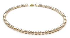 6-7mm AA Quality Freshwater Cultured Pearl Set in White