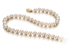 5.5-6mm AAA Quality Freshwater Cultured Pearl Necklace in White