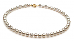 6.5-7mm AAA Quality Japanese Akoya Cultured Pearl Set in White