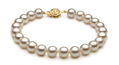 7.5-8mm AAA Quality Japanese Akoya Cultured Pearl Set in White