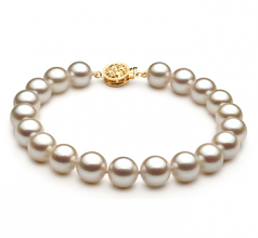 8.5-9mm AAA Quality Japanese Akoya Cultured Pearl Bracelet in White