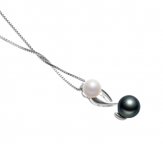 5-8mm AAAA Quality Freshwater Cultured Pearl Pendant in Bailey White