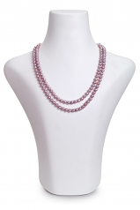 6-6.5mm AA Quality Freshwater Cultured Pearl Necklace in Vanessa Lavender