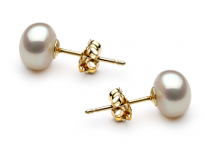 6-7mm AA Quality Freshwater Cultured Pearl Set in Lucille White