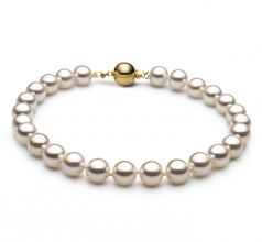 6.5-7mm Hanadama - AAAA Quality Japanese Akoya Cultured Pearl Bracelet in Hanadama 7.5-inch White