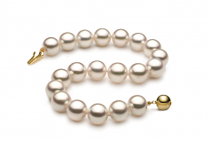 8.5-9mm Hanadama - AAAA Quality Japanese Akoya Cultured Pearl Bracelet in Hanadama 7.5-inch White