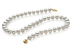 8.5-9mm Hanadama - AAAA Quality Japanese Akoya Cultured Pearl Necklace in Hanadama 18-inch White