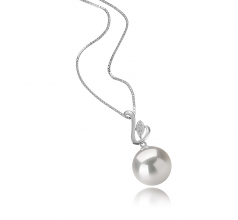 12-13mm AA+ Quality Freshwater - Edison Cultured Pearl Pendant in Dixie White