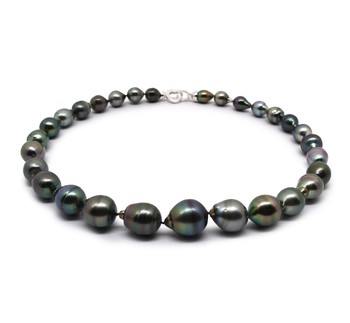 8-14mm Baroque Quality Tahitian Cultured Pearl Necklace in 17-inch Multicolor 8-14mm Baroque Quality Tahitian Cultured Pearl Necklace in 17-inch Multicolor