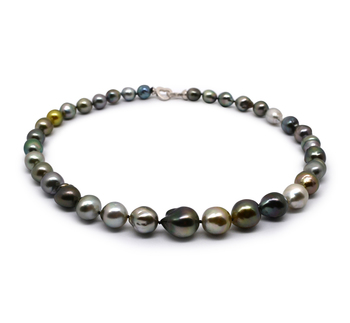 9-12mm Baroque Quality Tahitian Cultured Pearl Necklace in 17-inch Multicolor 9-12mm Baroque Quality Tahitian Cultured Pearl Necklace in 17-inch Multicolor